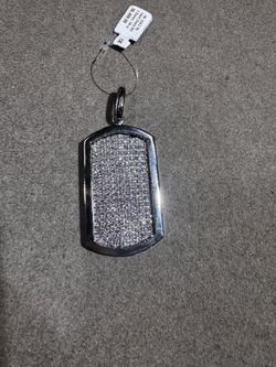 14k 4.5ct diamond military tag custom