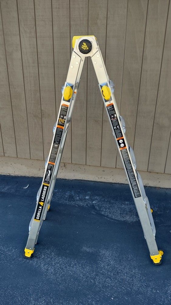 Gorilla 23 FT Aluminum Multi-Position Ladder with Project Top