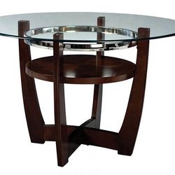 Dining tables, with 4 high chairs from mahogany