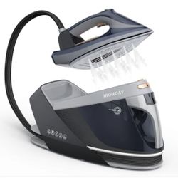 Steam Iron for Clothes LED Screen, 1800W Steam Station 1.5L Removable Water Tank