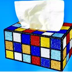 Rubik’s Cube Diamond Painting Tissue Box Kit