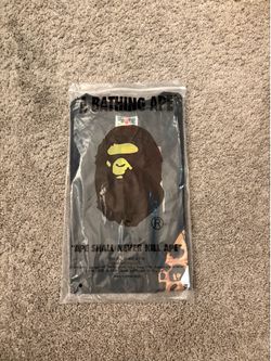 Black BAPE Baby Milo cheetah tee size S