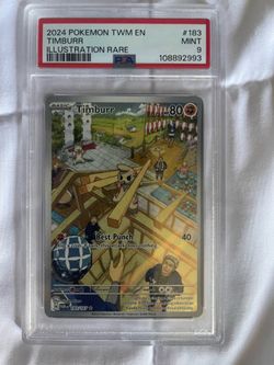 Pokemon 2024 Timburr Illustration Rare PSA9