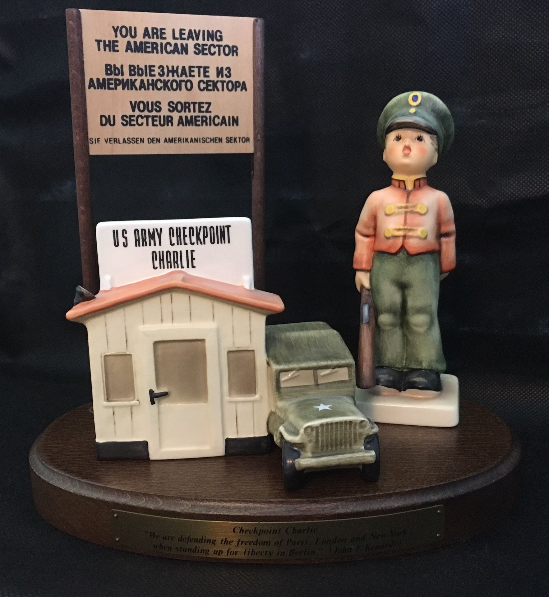 Hummel Checkpoint Charlie with Box & COA by Goebel of Germany 🇩🇪