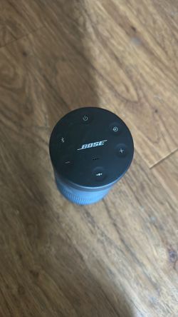 black Bose SoundLink Revolve Bluetooth portable speaker