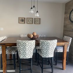 dining table + 6 chairs for sale 