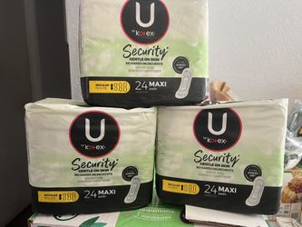 U by Kotex 24 Maxi Pads $6 Each Or 3x$15