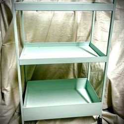 Utility Cart Metal Light Green 