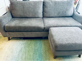 Living Spaces Sofa & Ottoman