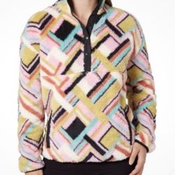 Hurley Women's Snap Plush Pullover Fleece XS