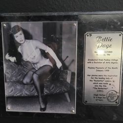 Bettie  Page Plaque