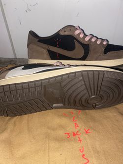 Travis Scott cactus jacks mocha Jordan 1 retro low Og 10 1/2