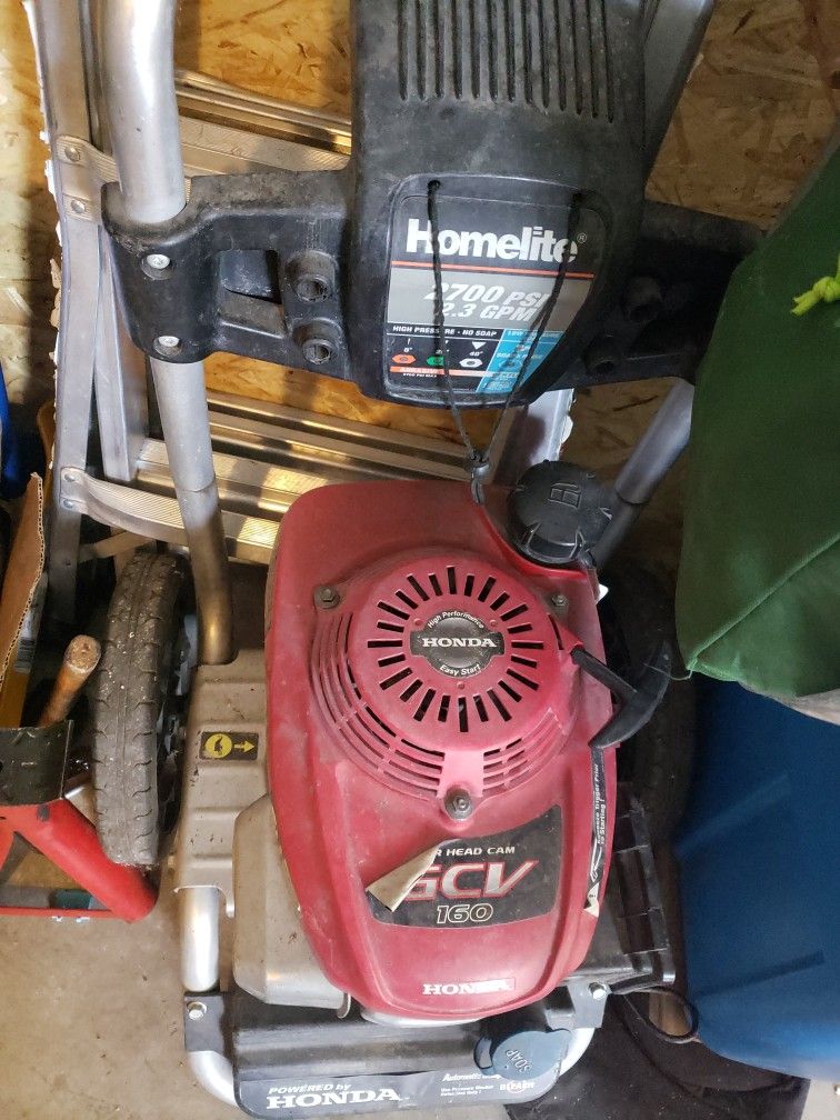 Honda GCV 160 2700 Psi GPM Gas Pressure