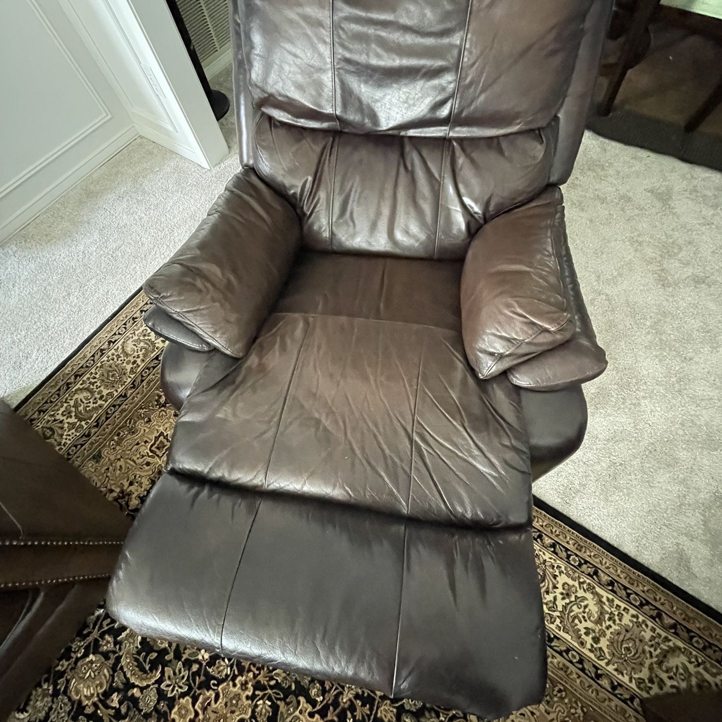 Genuine Leather Recliner Chair 