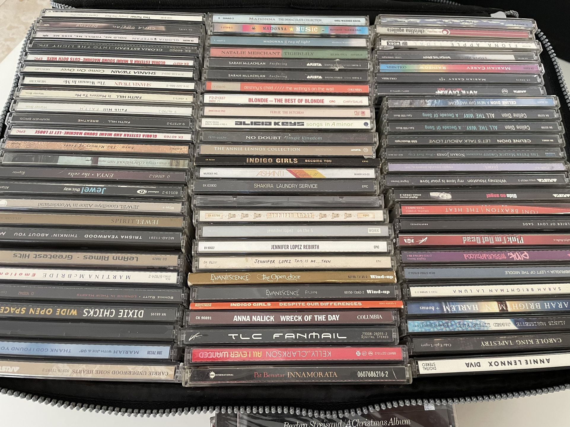 80+ Great Female Artists CD’s. Selling As A Lot Not Individually. All For 25$ FIRM. Comes With Zippered Storage Case. See Description For Artists