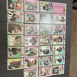 27 Cincinnati Bengals 1977 To 1979 Football Cards With Ken Anderson, Many Stars