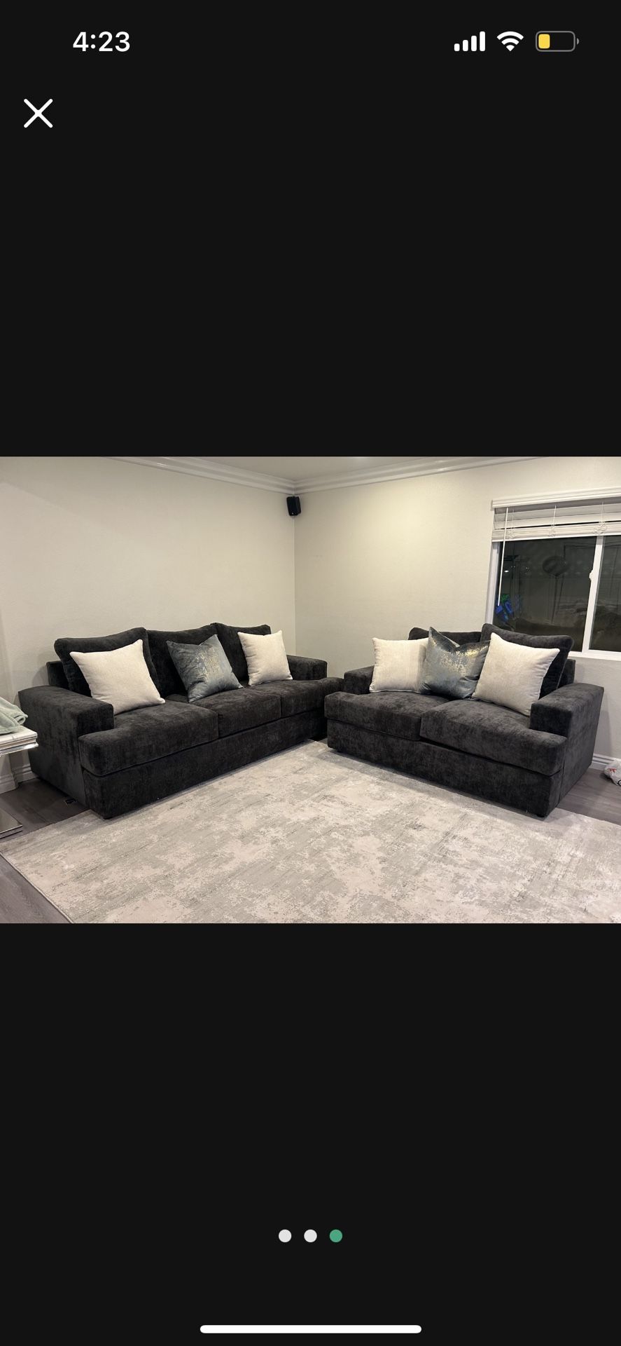 Brand New Comfy Plush Sofa Loveseat Set