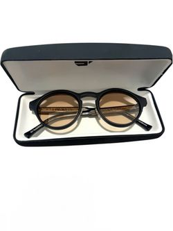 Spitfire Sunglasses – Round Matte Black / Amber Lens | Brand New