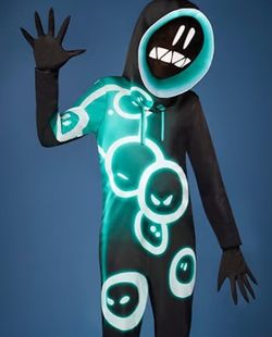 Fortnite Grimey Youth Halloween Costume XL size 14- 16