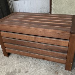 (1x Left) IKEA ÄPPLARÖ Acacia Storage Bench – Balcony Friendly