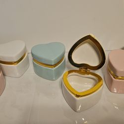 Ceramic Hearts For Jewelery 