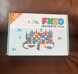 Magnetic Tiles Building Set for Kids -110 piece
