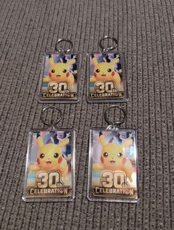 Pokemon 30th anniversary handmade keychain