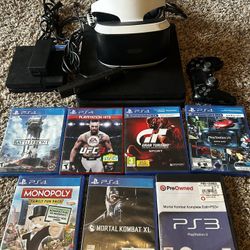 PS4 With V.r. And 7 Games