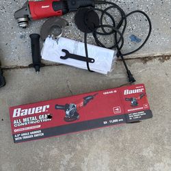 Bauer angle grinder brand new inbox