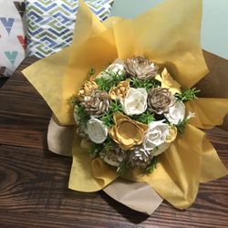 The Perfect Bouquet Made With Wood Flowers