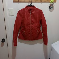 BACCINI FAUX LEATHER JACKET