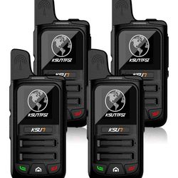 ☆ Global Lifetime Free Rapid Walkie Talkies Unlimited Range Nationwide PTT 4G LTE PoC Long Range Two Way Radios Long Distance 5000 Miles Professional 