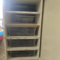 5 Tub Reptile Rack 28qrt Tubs With Heat Tape 