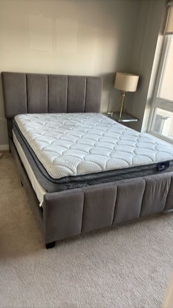 Bed frame and mattresses