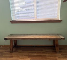 Pottery Barn Rustic Reclaimed Wood Bench