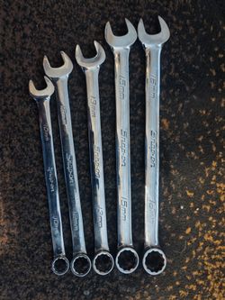 $120 FIRM!!! Snap-On 5 Wrench Set / 16mm, 15mm, 13mm, 12mm, 10mm / DEXMI60B USA