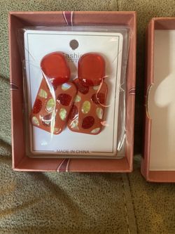 Beautiful Red Earrings 