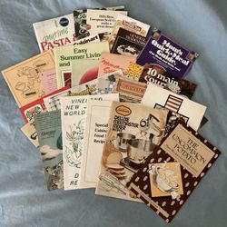 Lot of 29 Vintage Promo Recipe Booklets & Pamphlets Food & Appliance 70s & 80s