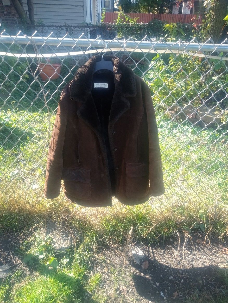 Jones New York Brown Medium Lady Leather Coat