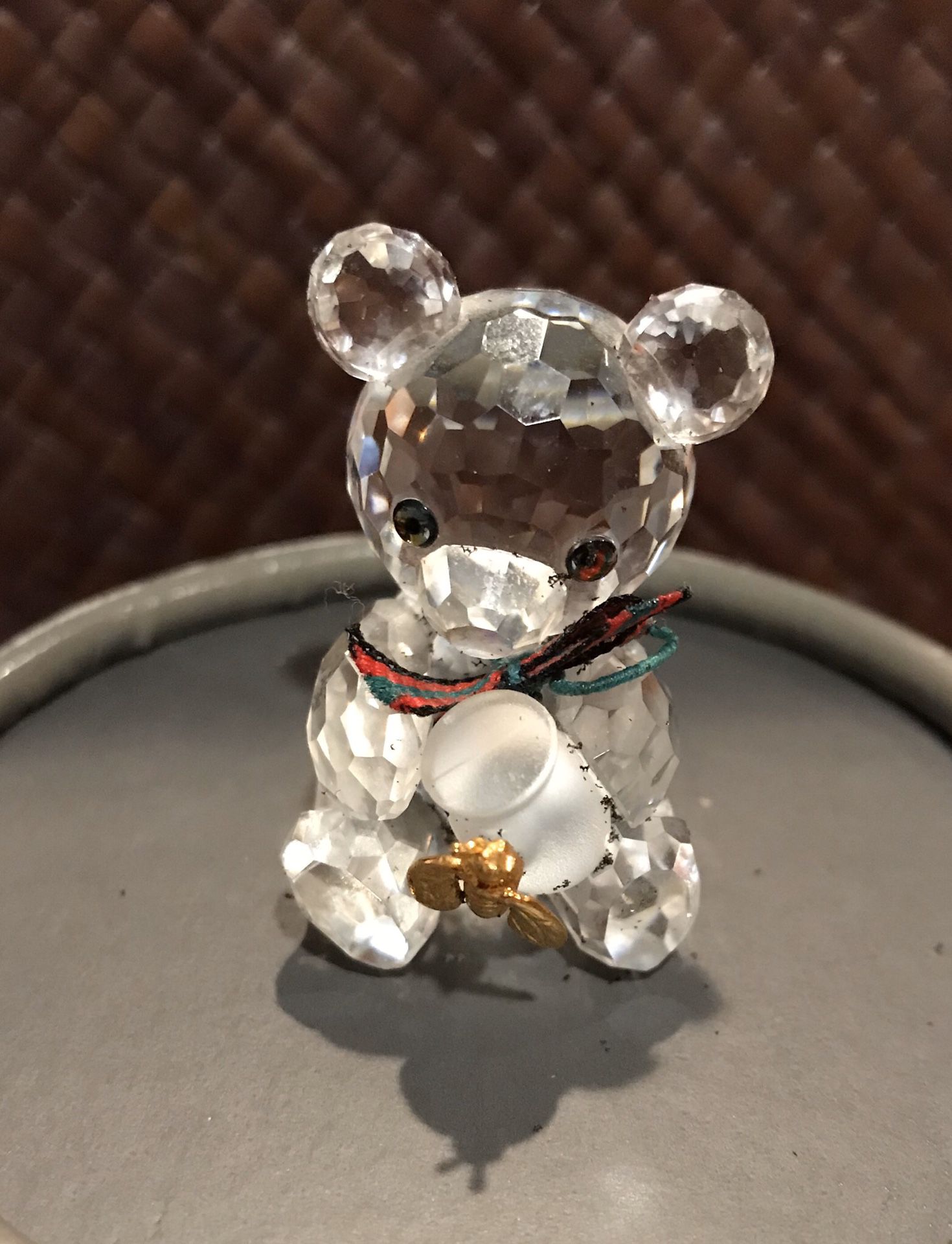 Swarovski Crystal Kris Bear w/ Honey Pot