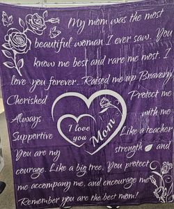 50x65 Mother Throw Blanket New in package