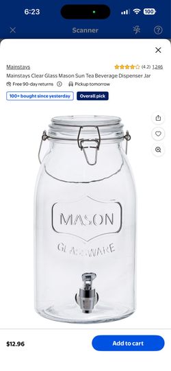Mason jar and lazy Susan