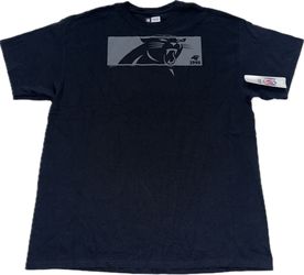 Carolina Panthers Black T Shirt Mens XL New Gray Logo