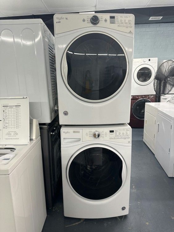 Whirl pool Low Noise Was her Elec tric Dryer Set Inclu ding Warranty!