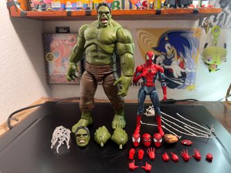 Marvel Legends Brand New Day Hulk And Ct Toys Spider-Man with Fahrul Headsculpt