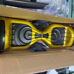 Hoverboard Certified HS2.01 Bluetooth Flash Wheel with LED Light Self Balancing Wheel Electric Scooter Chrome Gold
