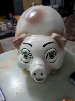 Vintage ceramic piggy bank