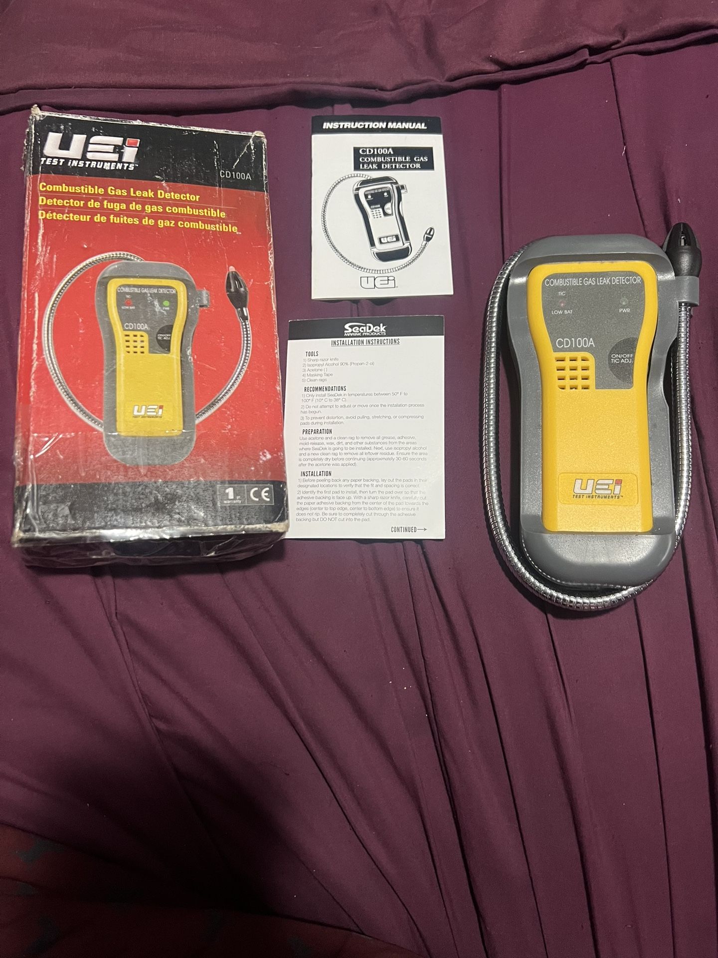 UEI TEST INSTRUMENT CD100A Combustible Gas Leak Detector