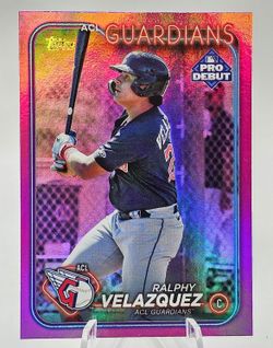 Topps Ralphy Velazquez Pro Debut  Fuchsia Foil /199