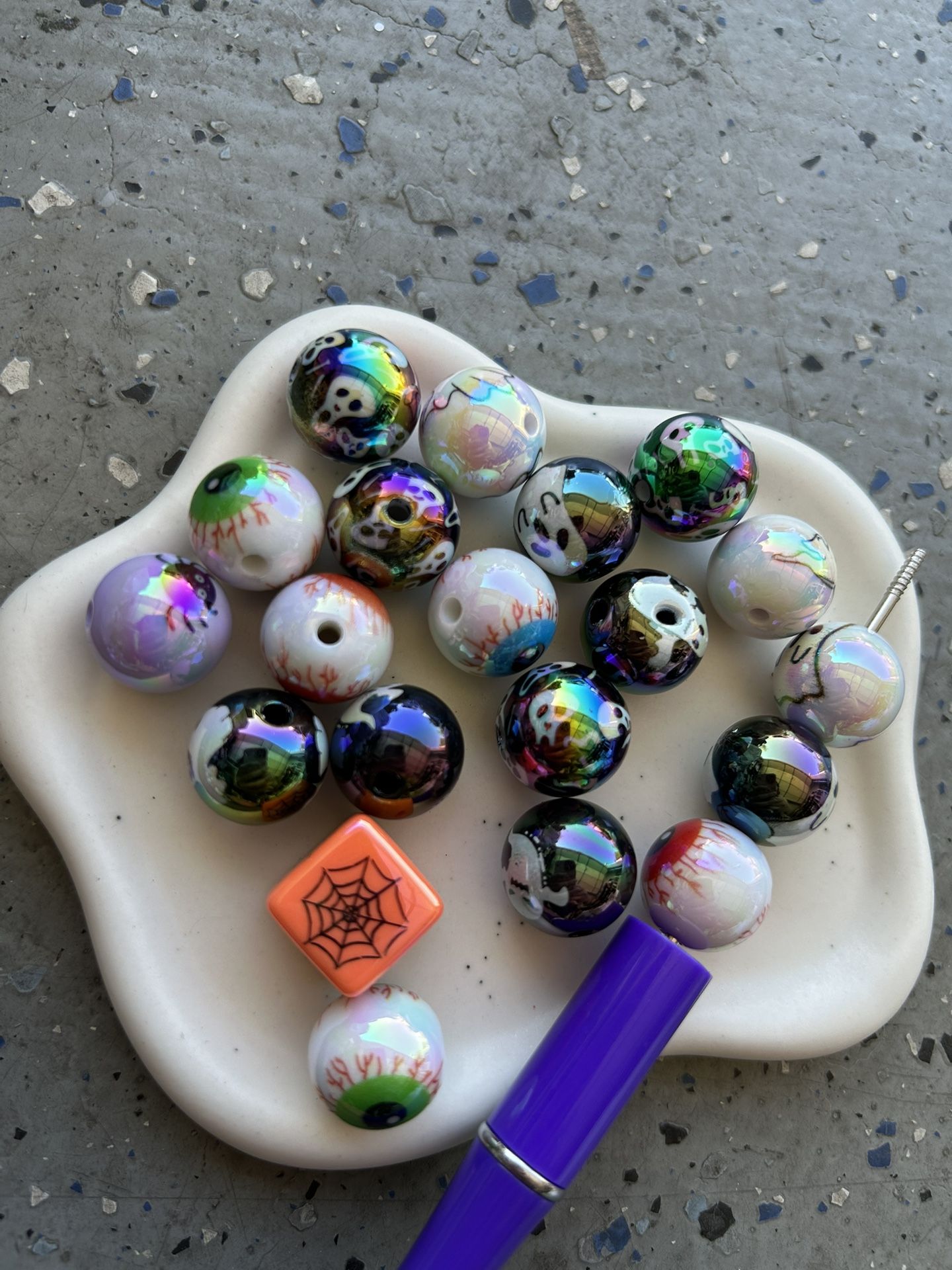 30pcs Halloween Large Beads 